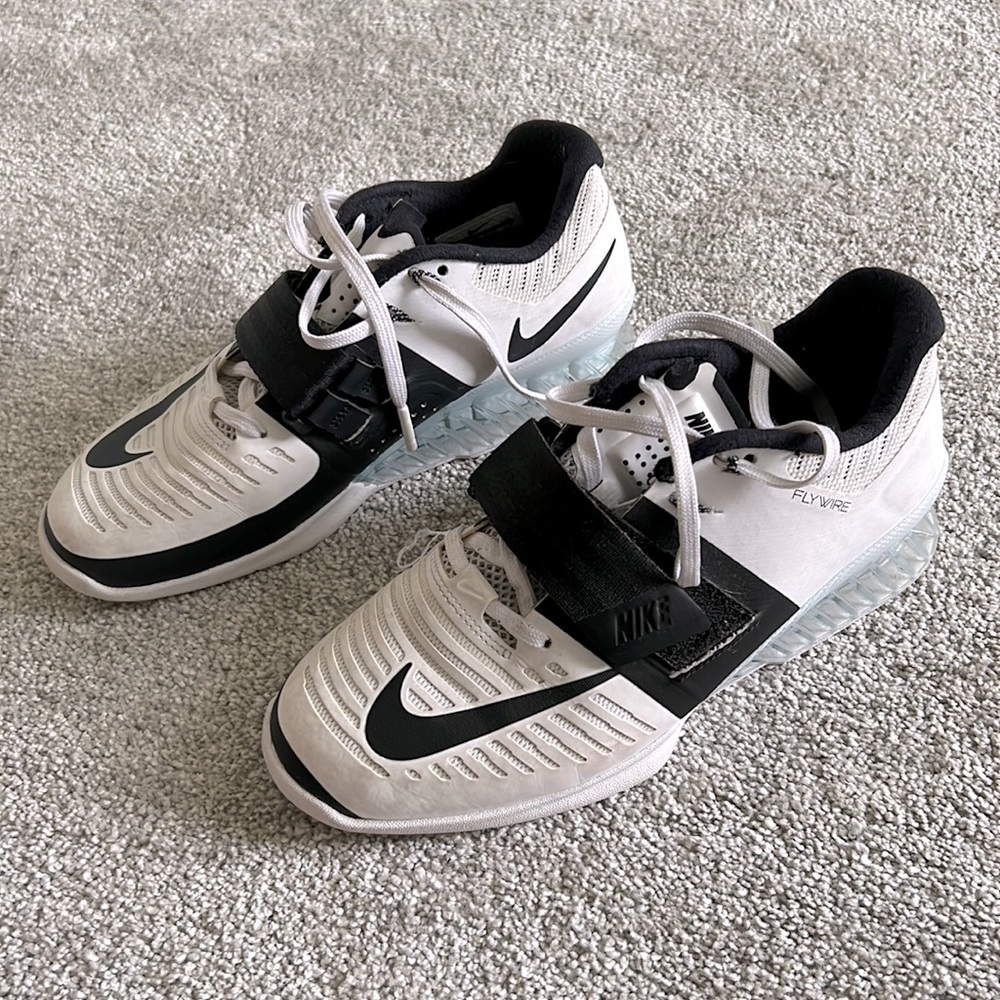 Nike Romaleos 3 White Olympic Lifting Shoes